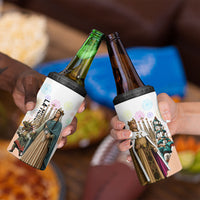 La Merce Festival Barcelona 4 in 1 Can Cooler Tumbler Catalan Culture Sagrada Familia Castellers