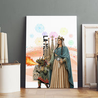 La Merce Festival Barcelona Canvas Wall Art Catalan Culture Sagrada Familia Castellers