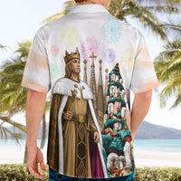 La Merce Festival Barcelona Hawaiian Shirt Catalan Culture Sagrada Familia Castellers