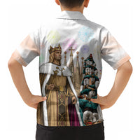 La Merce Festival Barcelona Hawaiian Shirt Catalan Culture Sagrada Familia Castellers