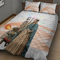 La Merce Festival Barcelona Quilt Bed Set Catalan Culture Sagrada Familia Castellers