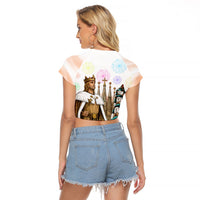 La Merce Festival Barcelona Raglan Cropped T Shirt Catalan Culture Sagrada Familia Castellers