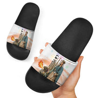 La Merce Festival Barcelona Slide Sandals Catalan Culture Sagrada Familia Castellers