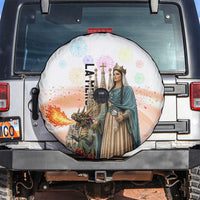 La Merce Festival Barcelona Spare Tire Cover Catalan Culture Sagrada Familia Castellers