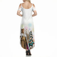La Merce Festival Barcelona Summer Maxi Dress Catalan Culture Sagrada Familia Castellers