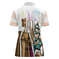 La Merce Festival Barcelona Women Polo Shirt Catalan Culture Sagrada Familia Castellers