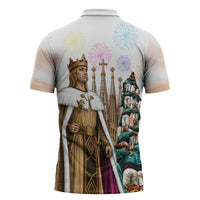 La Merce Festival Barcelona Zipper Polo Shirt Catalan Culture Sagrada Familia Castellers