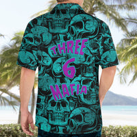 Three 6 Mafia Skull Hawaiian Shirt Three 6 Mafia - Wonder Print Shop