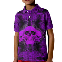 Skull Pattern Kid Polo Shirt I Am Who I Am Your Approval Isn't Needed - Wonder Print Shop