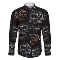 Skull Pattern Family Matching Summer Maxi Dress and Hawaiian Shirt Never Trust The Living - Wonder Print Shop