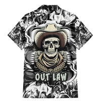 Skull Cowboy Family Matching Mermaid Dress and Hawaiian Shirt Out Law - Wonder Print Shop