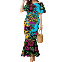 Pineapple Skull Mermaid Dress Sumer Time - Wonder Print Shop
