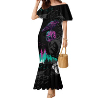 Crow Skull Mermaid Dress My Mascot Is The A Crow - Wonder Print Shop