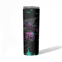 Crow Skull Skinny Tumbler My Mascot Is The A Crow - Wonder Print Shop