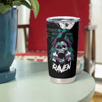 Crow Skull Tumbler Cup My Mascot Is The A Crow - Wonder Print Shop