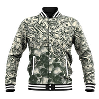 Skull Money Baseball Jacket The Money You Make Is A Symbol - Wonder Print Shop