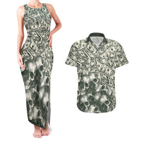 Skull Money Couples Matching Tank Maxi Dress and Hawaiian Shirt The Money You Make Is A Symbol - Wonder Print Shop