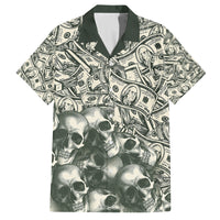 Skull Money Family Matching Short Sleeve Bodycon Dress and Hawaiian Shirt The Money You Make Is A Symbol - Wonder Print Shop