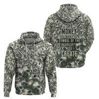 Skull Money Hoodie The Money You Make Is A Symbol - Wonder Print Shop