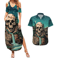 Skull Hunt Couples Matching Summer Maxi Dress and Hawaiian Shirt The Best Kine Of Raiser A Hunting - Wonder Print Shop