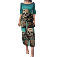Skull Hunt Family Matching Puletasi Dress and Hawaiian Shirt The Best Kine Of Raiser A Hunting - Wonder Print Shop