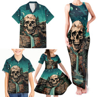 Skull Hunt Family Matching Tank Maxi Dress and Hawaiian Shirt The Best Kine Of Raiser A Hunting - Wonder Print Shop
