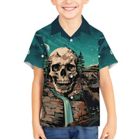 Skull Hunt Kid Hawaiian Shirt The Best Kine Of Raiser A Hunting - Wonder Print Shop