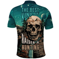 Skull Hunt Polo Shirt The Best Kine Of Raiser A Hunting - Wonder Print Shop