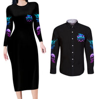 The Good Girl In Me Got Tired Couples Matching Long Sleeve Bodycon Dress and Long Sleeve Button Shirt - Wonder Print Shop