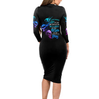 The Good Girl In Me Got Tired Long Sleeve Bodycon Dress - Wonder Print Shop