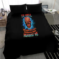 I Can't Go To Hell Thunder Skull Bedding Set - Wonder Print Shop