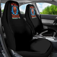 I Can't Go To Hell Thunder Skull Car Seat Cover - Wonder Print Shop
