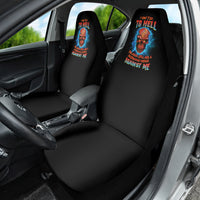 I Can't Go To Hell Thunder Skull Car Seat Cover - Wonder Print Shop