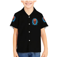 I Can't Go To Hell Thunder Skull Family Matching Mermaid Dress and Hawaiian Shirt - Wonder Print Shop