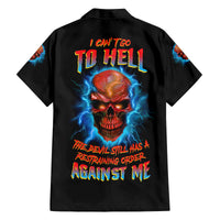 I Can't Go To Hell Thunder Skull Family Matching Summer Maxi Dress and Hawaiian Shirt - Wonder Print Shop
