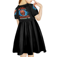 I Can't Go To Hell Thunder Skull Kid Short Sleeve Dress - Wonder Print Shop