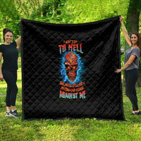 I Can't Go To Hell Thunder Skull Quilt - Wonder Print Shop