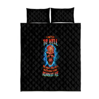 I Can't Go To Hell Thunder Skull Quilt Bed Set - Wonder Print Shop