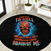 i-cant-go-to-hell-thunder-skull-round-carpet