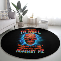 i-cant-go-to-hell-thunder-skull-round-carpet