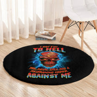 i-cant-go-to-hell-thunder-skull-round-carpet