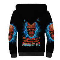 I Can't Go To Hell Thunder Skull Sherpa Hoodie - Wonder Print Shop
