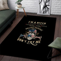 I'm A B Don't Try Me Area Rug - Wonder Print Shop