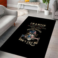 I'm A B Don't Try Me Area Rug - Wonder Print Shop