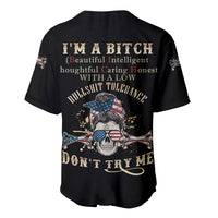 I'm A B Don't Try Me Baseball Jersey - Wonder Print Shop