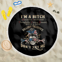 I'm A B Don't Try Me Beach Blanket - Wonder Print Shop