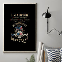 I'm A B Don't Try Me Canvas Wall Art - Wonder Print Shop