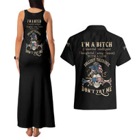 I'm A B Don't Try Me Couples Matching Tank Maxi Dress and Hawaiian Shirt - Wonder Print Shop