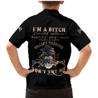 I'm A B Don't Try Me Family Matching Mermaid Dress and Hawaiian Shirt - Wonder Print Shop