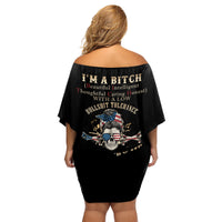 I'm A B Don't Try Me Family Matching Off Shoulder Short Dress and Hawaiian Shirt - Wonder Print Shop